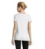 Camiseta BLANCA ajustada cuello redondo personalizable Mujer  y Hombre