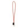 Lanyard de cordn 2 tonos con etiqueta tejida