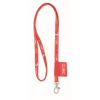 Lanyard tubular personalizado con etiqueta tejida