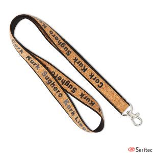 Lanyard de corcho y poliester personalizado