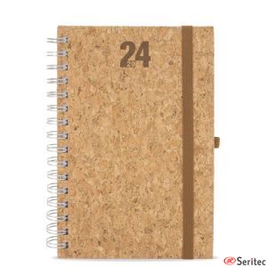 Agenda de corcho ecológica personalizada