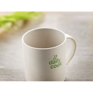 Taza publicitaria eco friendly bamb y PLA 300 ml