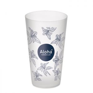 Vaso personalizable de PP acabado glaseado 550 ml.