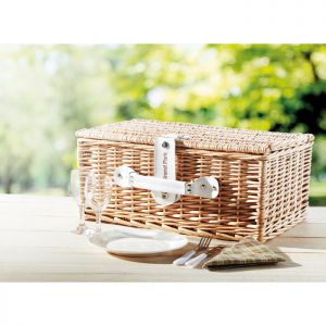 Cesta de picnic para 2 personas personalizada