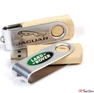 Pen drive de madera publicitario