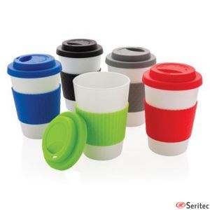 Taza personalizada de caf reutilizable 270ml