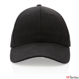 Gorra 6 paneles 280gr de algodn reciclado