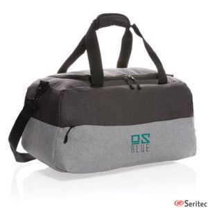 Bolsa de fin de semana Duo color RPET RFID sin PVC promocional