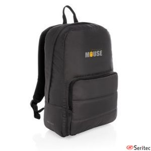 Mochila basica promocional RPET para porttil 15,6