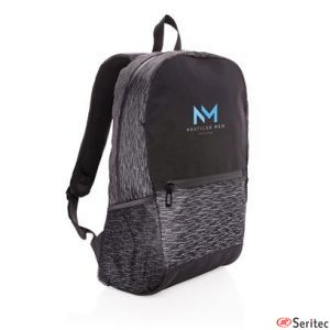 Mochila reflectante para portátil RPET con trazador AWARE