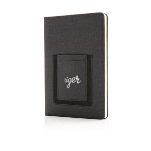 Libreta A5 Deluxe con bolsillo para telfono promocional