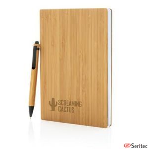 Juego de libreta y bolígrafo A5 personalizada