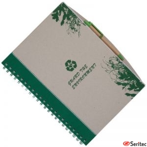 Cuaderno reciclado tamaño A4 personalizado