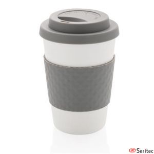 Taza personalizada de caf reutilizable 270ml