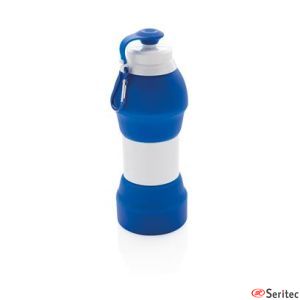 Botella publicitaria deporte plegable de silicona