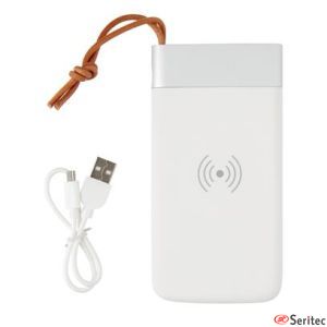 Batera externa Aria 8.000 mAh con carga inalmbrica 5W personalizada