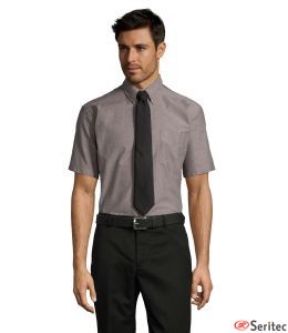 Camisa Oxford hombre de manga corta personalizable