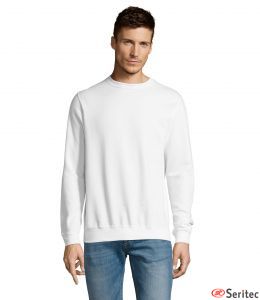 Sudadera blanca unisex personalizable