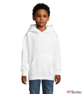 Sudadera blanca nio personalizable