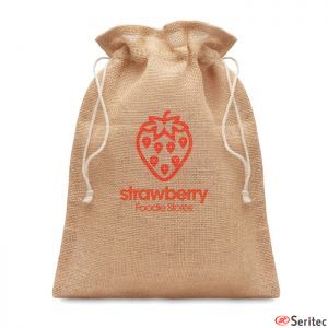 Bolsa de yute para regalo personalizada