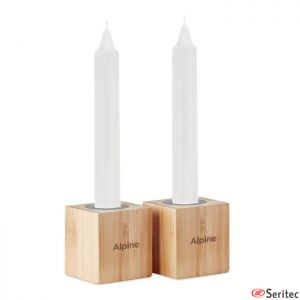 Set de 2 velas publicitaria