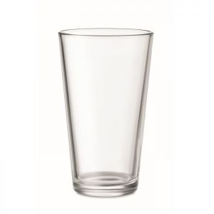 Vaso de cristal reutilizable personalizado