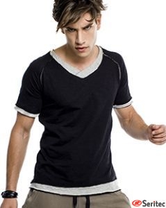 Camiseta hombre manga corta personalizable