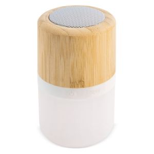 Altavoz luminoso de bamb personalizado