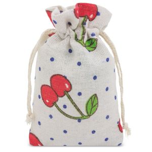 Bolsa de algodn con cerezas personalizada