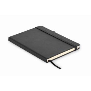 Libreta con boli rayado reciclada con tapa rgida personalizada