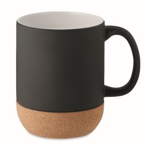 Taza cermica  con base de corcho personalizada