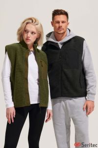 Chaleco unisex de sherpa personalizado