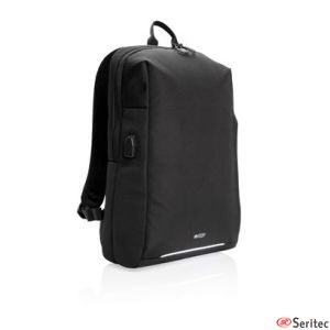 Mochila para porttil RFID y USB personalizada