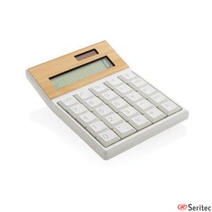 Calculadora de plstico reciclado y bamb personalizada