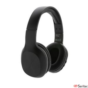 Auriculares inalámbricos de plástico reciclado personalizados