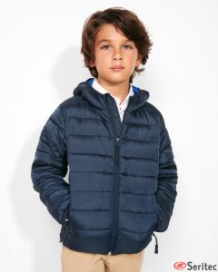 Chaqueta niño acolchada plegable personalizada