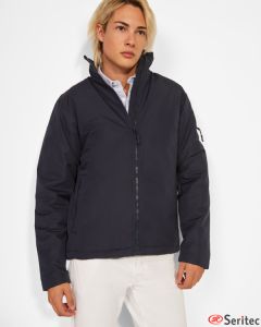 Chaqueta impermeable con cuello alto personalizada