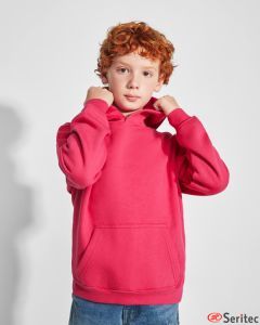 Sudadera niño capucha con bolsillo canguro personalizada