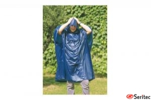 Impermeable plegable publicitario