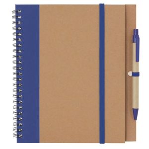 Cuaderno con tapa de cartón reciclado promocional