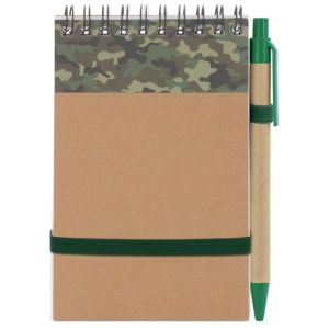 Bloc de notas A6 con dibujo militar personalizado