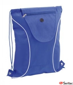 MOCHILA NON WOVEN MOD. TADER CON CREMALLERA Y SALIDA AURICULARES