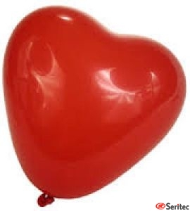 Globo con forma corazn.Personalizado