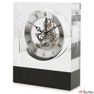 Reloj sobremesa de cristal para personalizar