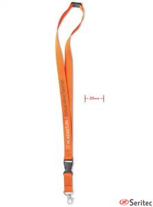 Lanyard personalizable con mosquetn metlico