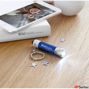 Llavero  con mini linterna LED personalizado