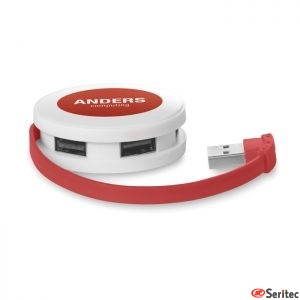 Hub USB de 4 puertos en ABS personalizable