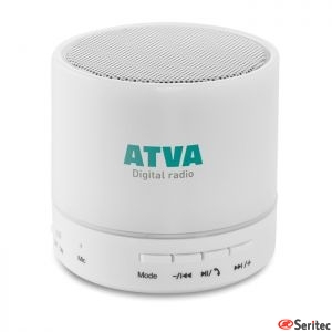 Altavoz circular publicitario con Bluetooth y LED