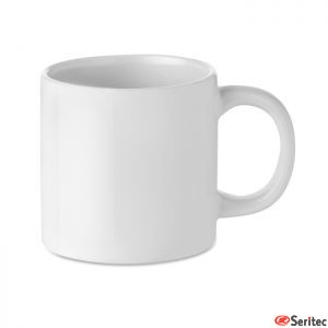 Taza pequea de cermica de sublimacin 200 ml publicitaria