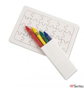 Puzzle para colorear publicitario